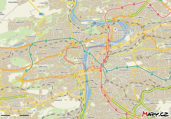 mapa dislokace